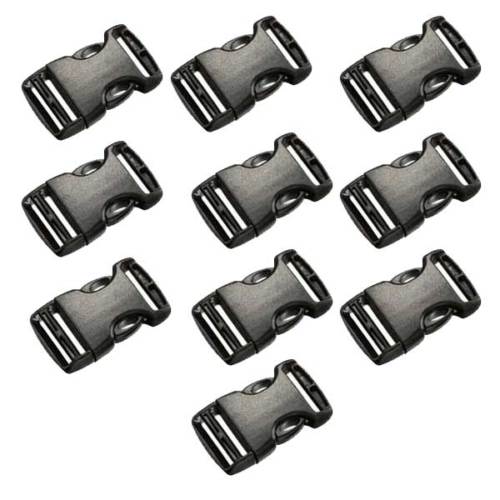 100 X New 15mm CONTOURED FASTEX BUCKLES for PARACORD BRACELET
