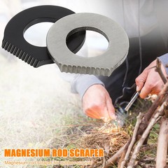 Outdoor Survival Camping Scraper Stainless Steel Flint Equipments Multifunctiona