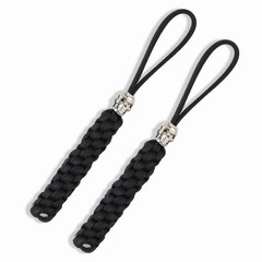 2 Pack Heavy Duty Paracord Keychain for Men, Braided Skull Lanyard Key Chain …