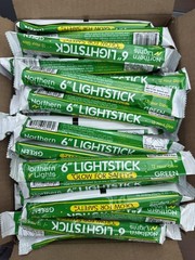 138pc 6” Glow Sticks-Green For Camping/Survival/Emergency Supplies