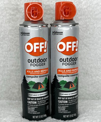 OFF! Outdoor Mosquito Fogger Campsite Coverage Insect Repellent 2-Pk 12 Oz Each