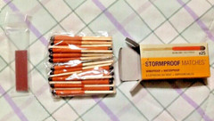 NEW UCO Stormproof Matches 25-Pack w/Strikers Windproof Waterproof Survival Gear