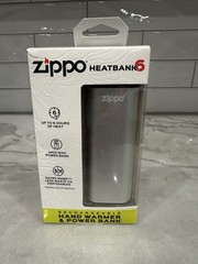 Zippo 40608, Silver HeatBank 6 Rechargeable Hand Warmer, USB Compatible