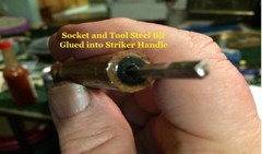 EXOTIC BOCOTE Matched Wood Fire Steel + Striker + P-38 USA Seller #8