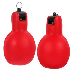 2 Pcs PVC Portable Whistle Hand Squeeze Loud Sound for Outdoor Survival