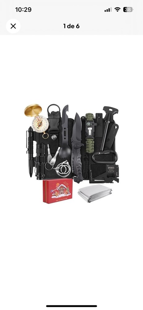 17 in 1 survival kit, survival equipment and supplies for adult men, teenagers
