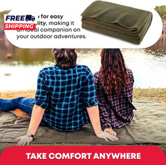 Olive Drab Green Fire Retardant Warm Blanket 66″ X 90″ (80% Wool) US Style