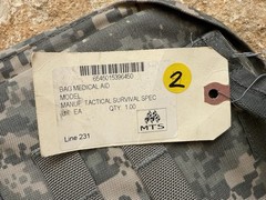NWT TSSI TACOPS M-9 SURVIVAL ASSAULT COMBAT MEDICAL BACKPACK ACU DIGITAL CAMO