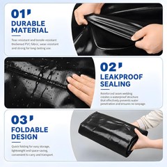 ZXZYHFTY Water Storage Bladder 330L 87Gal Black