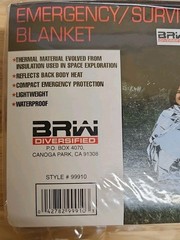 Lots of 4. 8. ot 12 BRW Emergency Survival Blankets 84″x52″ Original Packaging