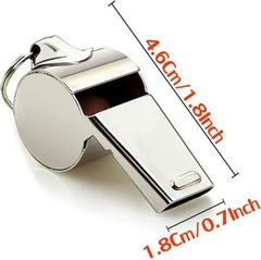 Whistle, 3 Pack Sports Whistles with Lanyard, Loud Crisp Sound Whistles Great fo