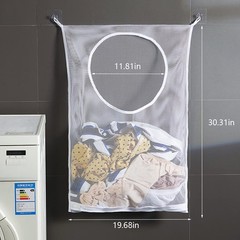 Resdenio Hanging Laundry Hamper Bag, Portable Example Large, 1 PCS