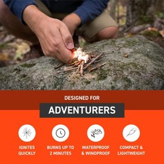 S.O.L. Survive Outdoors Longer Tinder-Quik Fire Starter 12 Count (Pack of 4)