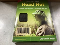 6 PK Coghlan’s 0160 No-See-Um Ultra Fine Mesh Head Net Cover Bugs Mosquito Gnats