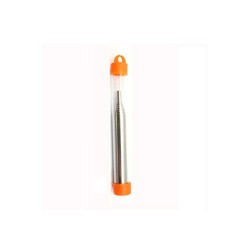 Stainless Steel Barbecue Blow Fire Tube Mouth Blowpipe for Outdoor Beach Garden