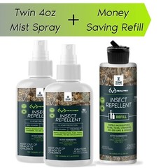 Zone Realtree Picaridin Insect Repellent Spray 2pk 4oz Spray and 8oz Refill
