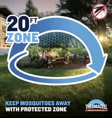 2 pk Thermacell Mosquito Repellent Refills, 40/Hour, 20 Ft Zone, Scent-Free