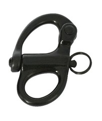 Black Swivel Eye Snap Shackle Quick Release Marine Clip 316 Stainless Steel