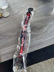 USA United States Flag Paracord Clip On Bracelet Red White & Blue Wristlet