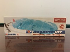 AquaPod Kit 65 gal Emergency Water Storage Drinking Water Container Home Bathtub
