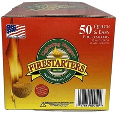 3 Pounds All-Natural Fire Starters 50 Count Outdoor Camping Fire Starters BBQ