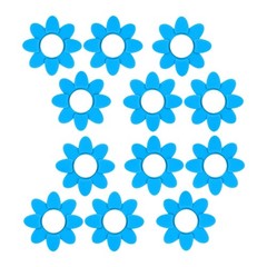 12Pcs Silicone Tennis String Dampener Flower Shape Tennis Racket Damper Enduring