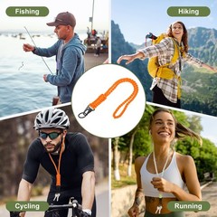 Paracord Lanyard, 1Pcs & Orange Fit for (Keys Whistle)