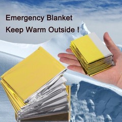 8Pc Medical Emergency Thermal Blanket Mylar Trauma Military Survival Safety Gold