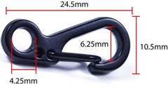 Chrome Single Hole Paracord Clips – Durable, Spring-Loaded, and Pack-Ready
