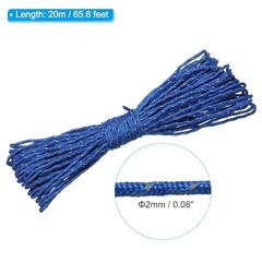 Reflective Guyline Camping Paracord, 2mm Tent Cord Guyline 65 Feet Dark Blue