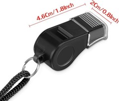 Durable 2-Pack Whistles with Soft Lanyard – Crisp Sound for Coaches & Lifeguards