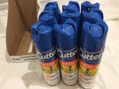 Lot of 9 Cutter Unscented Insect Repellent Mosquitoes – 11 oz New