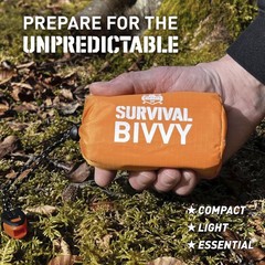 Monterra Emergency Sleeping Bag, Survival Bivvy, 2 Pack, Hiking Orange