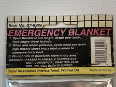 Vintage Emergency Survival Blanket Thermal Blanket 52×84 & 56×84 Inches New NOS