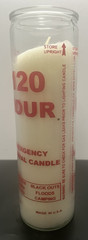 Emergency Survival Candle, 120 hour 8” Item A365 Outdoor