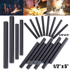 10X Huge 1/2x5» & 5/16×3.15″ Ferrocerium Ferro Magnesium Rod Flint Fire Starter