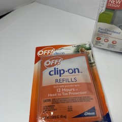Off! Clip On Fan Circulated Mosquito Repellent Off Kit Plus 8 Refills