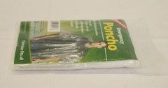 Coghlan’s Unisex Adult’s Emergency Hooded Plastic Poncho EG7 Clear One Size NWT