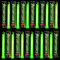 Emergency 10 Ultra Bright Green Glow Sticks – Individual Packed With Lanyard – F