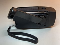 Portable Solar Emergency Weather Radio Hand Crank AM/FM NOAA Survival Black