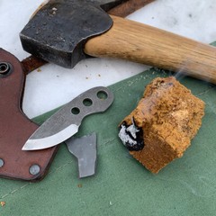 Alaska Chaga Fungus Tinder – flint steel, Bushcraft Fire Starter – (see video)