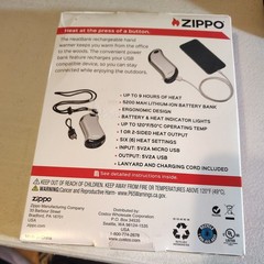 Zippo Heatbank 9s Rechargeable Hand Warmer & Power Bank Up to 9 Hours Heat New