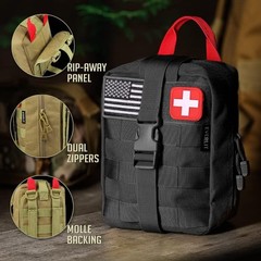 EVERLIT 250-Pc Survival First Aid Kit: Outdoor Emergency Gear & IFAK