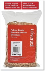 Universal Rubber Bands, Size 16, 1lb Pack 1 Lb, Beige