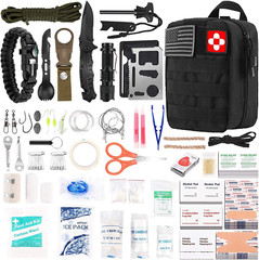 216 Pcs Survival First Aid Kit Emergency Gear Camping Hiking Disaster Prep