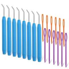 WONVOC Loom Knit Hook Set, Crochet Needle Kit, 8 Pcs Blue 8 pcs,