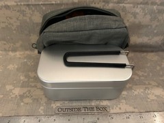 Emergency/Survival: FULLY STOCKED Aluminum Mess/Ration Kit Tin & Nylon Pouch
