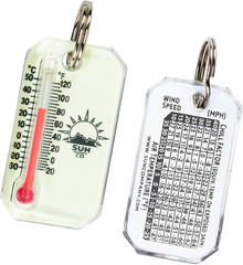 Lumazip – Glow-In-The-Dark Zipper Pull Thermometer for Jacket, Parka, or Backpac