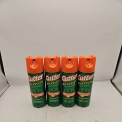 Pack OF 4 | Cutter Backwoods Insect Repellent 6 Ounces, Aerosol EPA 305-51-121