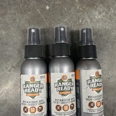 Lot Of 3 Ranger Ready Repellents 40 hours Spray Outdoor Zero Scent 3.38fl Oz
